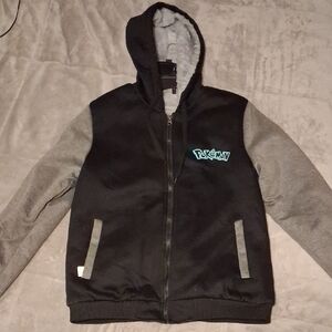 Black and Gray Pokemon Gengar Hoodie Jacket